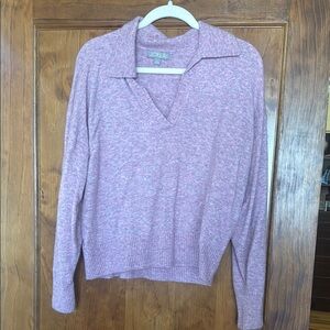J. Crew Lavender V-Neck Sweater